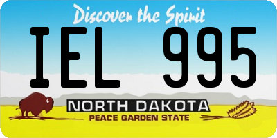 ND license plate IEL995