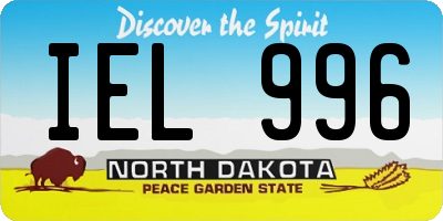 ND license plate IEL996