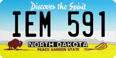 ND license plate IEM591