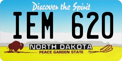 ND license plate IEM620