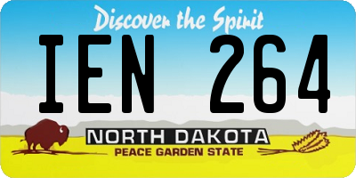ND license plate IEN264