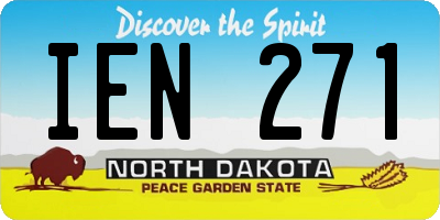 ND license plate IEN271