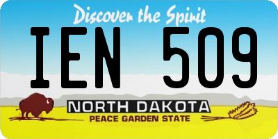ND license plate IEN509