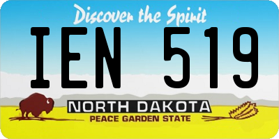 ND license plate IEN519