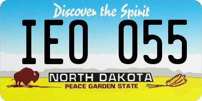 ND license plate IEO055