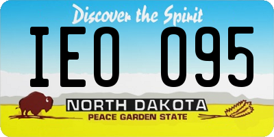 ND license plate IEO095