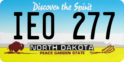 ND license plate IEO277
