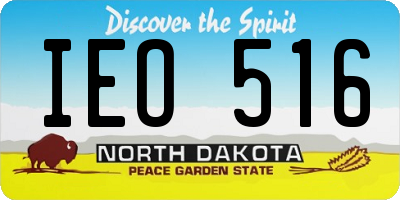 ND license plate IEO516