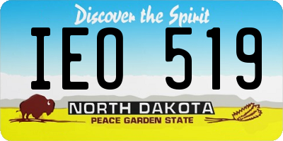 ND license plate IEO519
