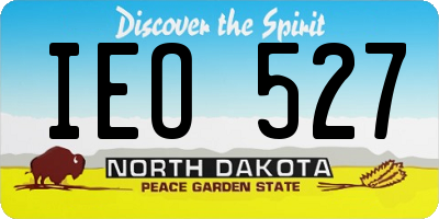 ND license plate IEO527