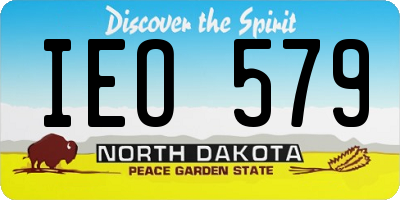 ND license plate IEO579