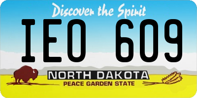 ND license plate IEO609