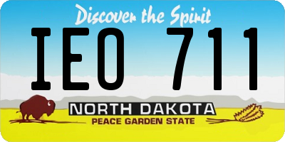 ND license plate IEO711