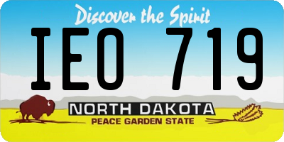 ND license plate IEO719