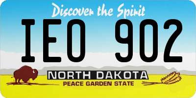 ND license plate IEO902