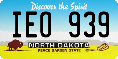 ND license plate IEO939