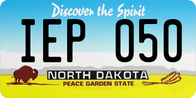 ND license plate IEP050