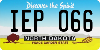 ND license plate IEP066