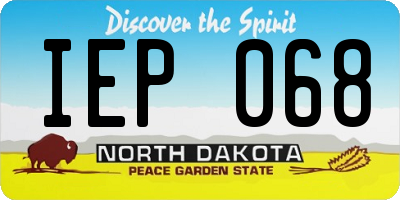 ND license plate IEP068
