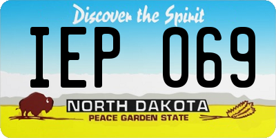 ND license plate IEP069