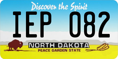 ND license plate IEP082