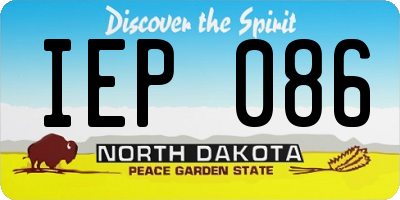 ND license plate IEP086