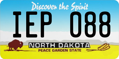 ND license plate IEP088