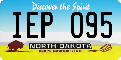 ND license plate IEP095