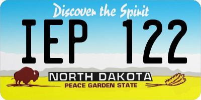 ND license plate IEP122