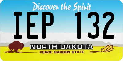 ND license plate IEP132