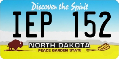 ND license plate IEP152