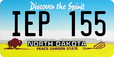 ND license plate IEP155