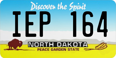 ND license plate IEP164