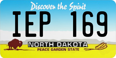 ND license plate IEP169