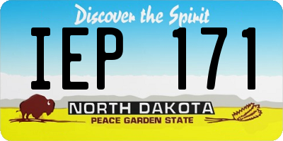 ND license plate IEP171
