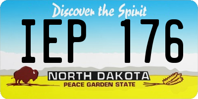 ND license plate IEP176