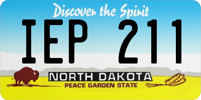 ND license plate IEP211