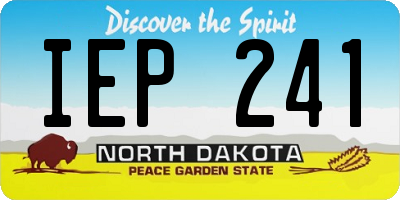 ND license plate IEP241