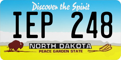 ND license plate IEP248
