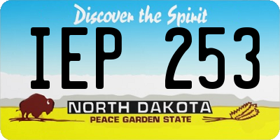 ND license plate IEP253