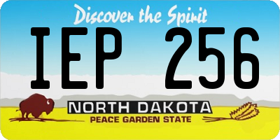 ND license plate IEP256