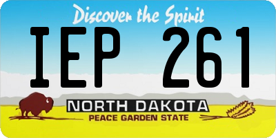 ND license plate IEP261