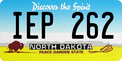 ND license plate IEP262
