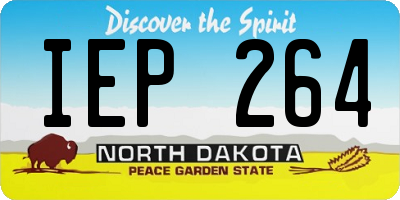 ND license plate IEP264
