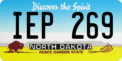 ND license plate IEP269