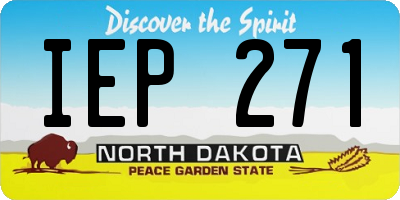 ND license plate IEP271