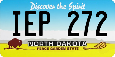 ND license plate IEP272