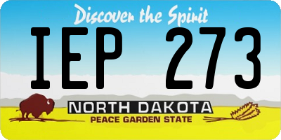 ND license plate IEP273