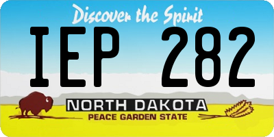 ND license plate IEP282