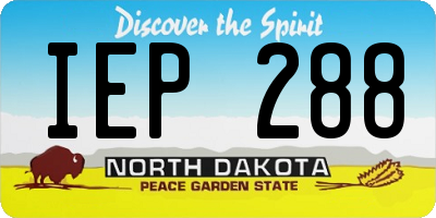 ND license plate IEP288